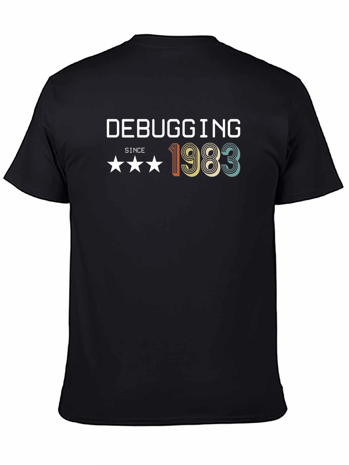 Black Debugging Since 1983 T-Shirt view 4