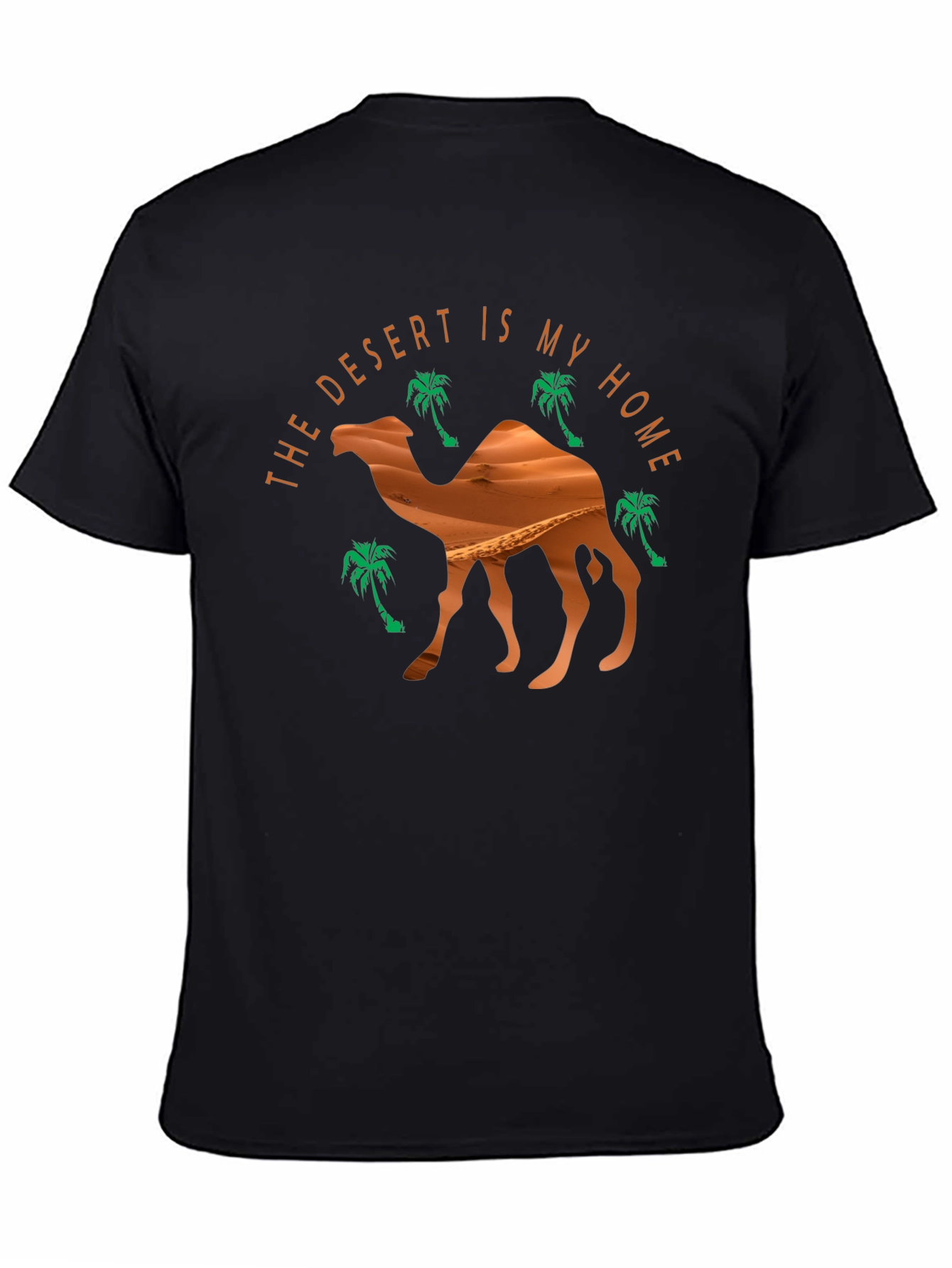 Black Desert Home Camel Graphic Tee - Black view 4