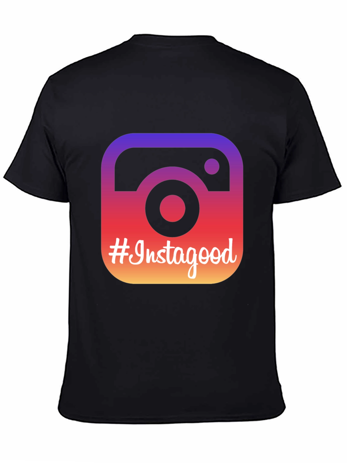 Black Instagood Graphic Tee - Stylish Black T-Shirt view 4