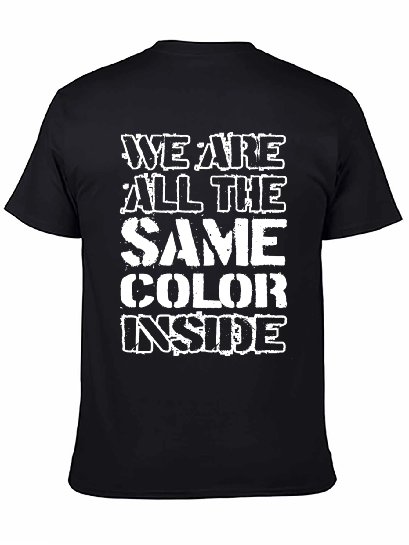 Black Equality T-Shirt: We Are All The Same Color Inside view 4