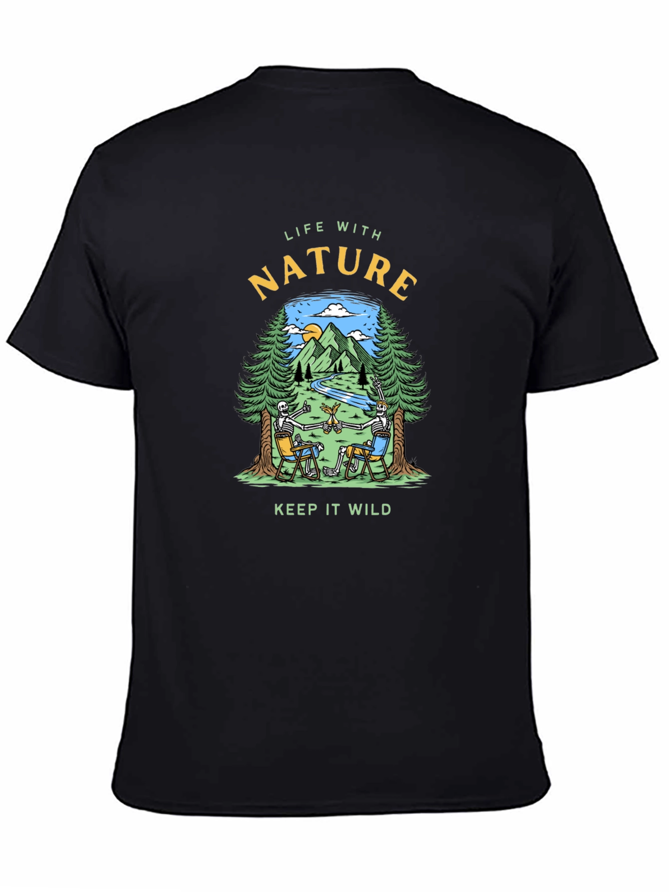 Black Life With Nature Graphic T-Shirt view 4