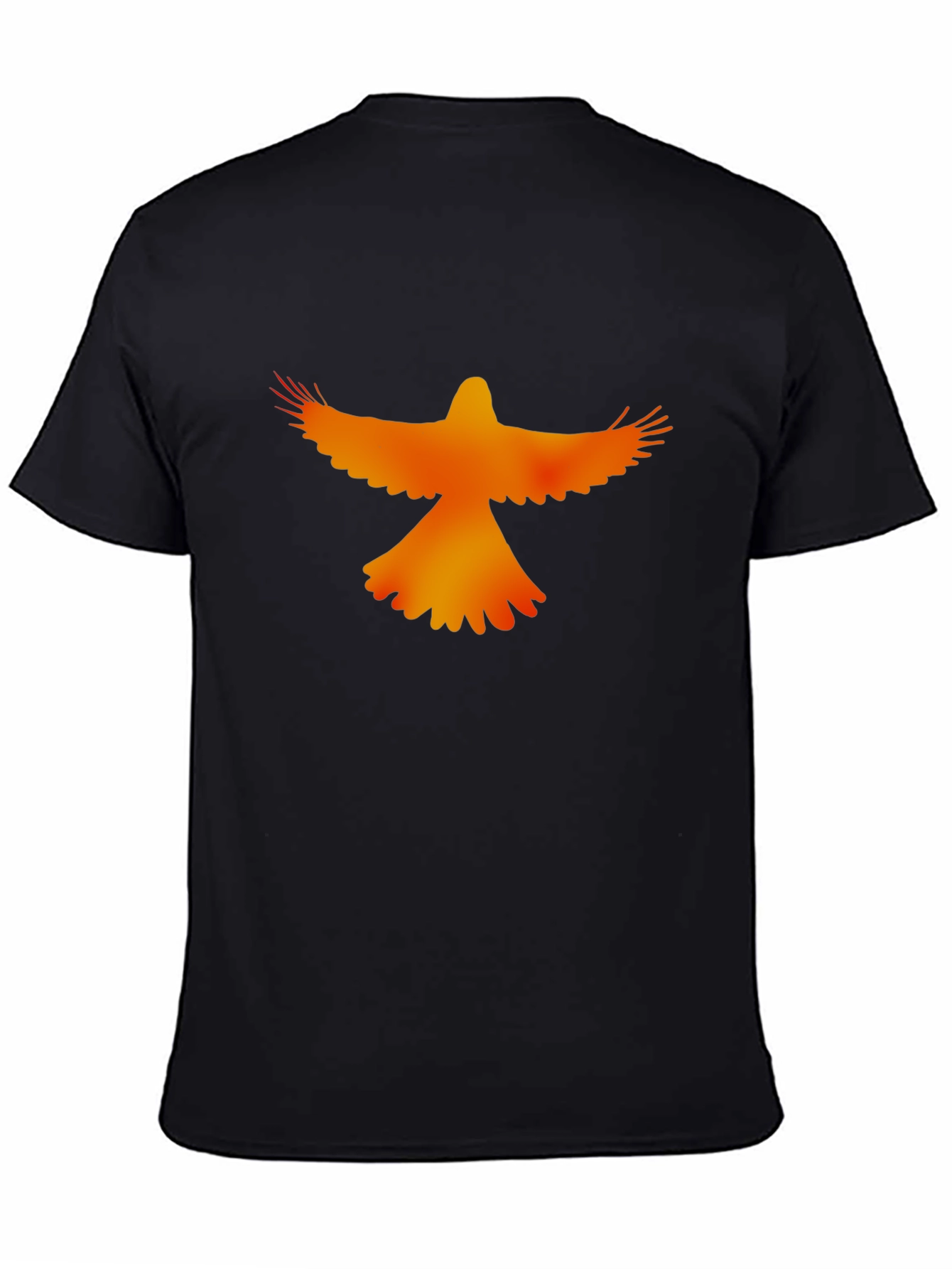 Black Phoenix Rising Graphic T-Shirt view 4