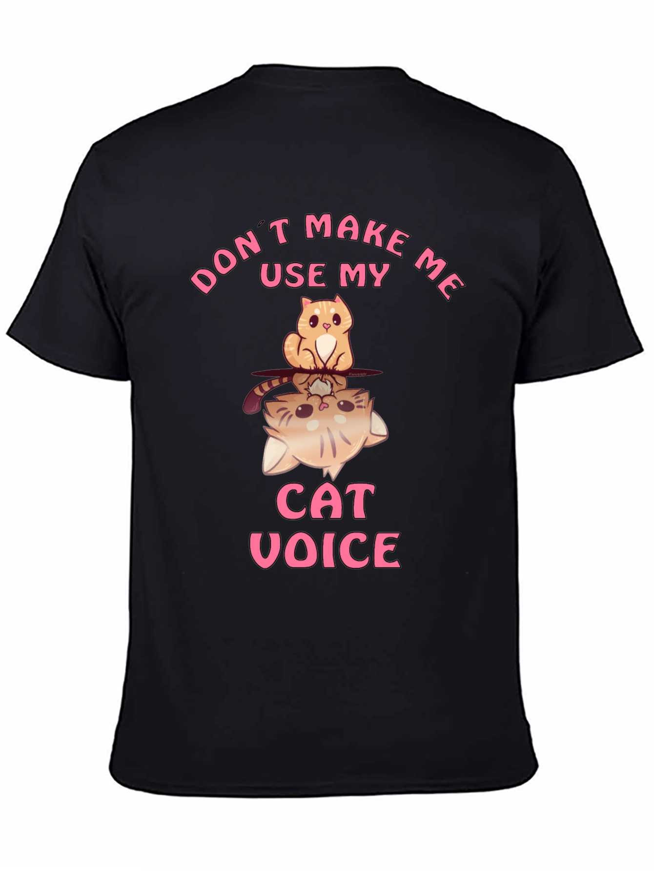 Black Don't Make Me Use My Cat Voice T-Shirt view 4