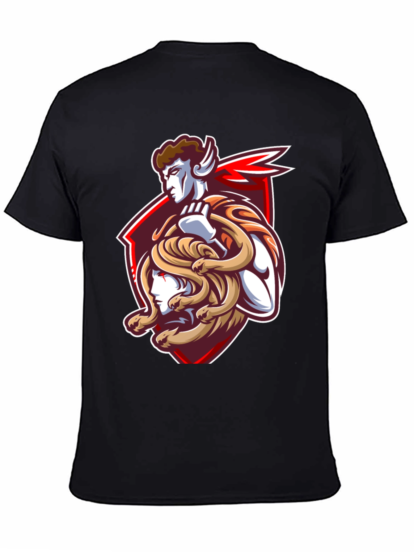 Black Medusa Graphic Black T-Shirt view 4