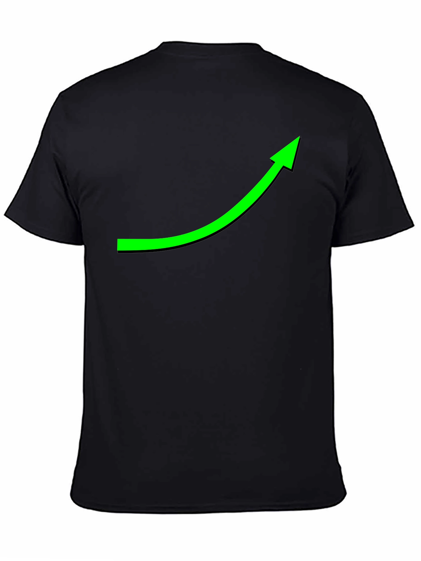 Black Upward Trend Tee - Black T-Shirt view 4