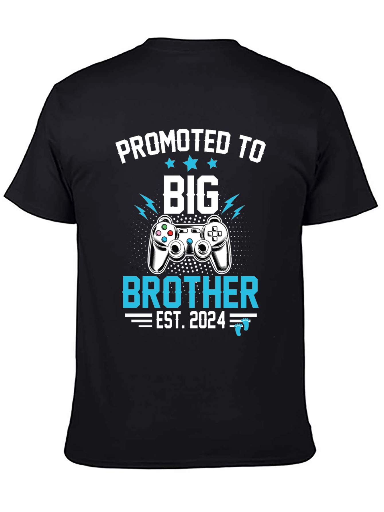 Black Promoted to Big Brother Gamer T-Shirt Est. 2024 view 4