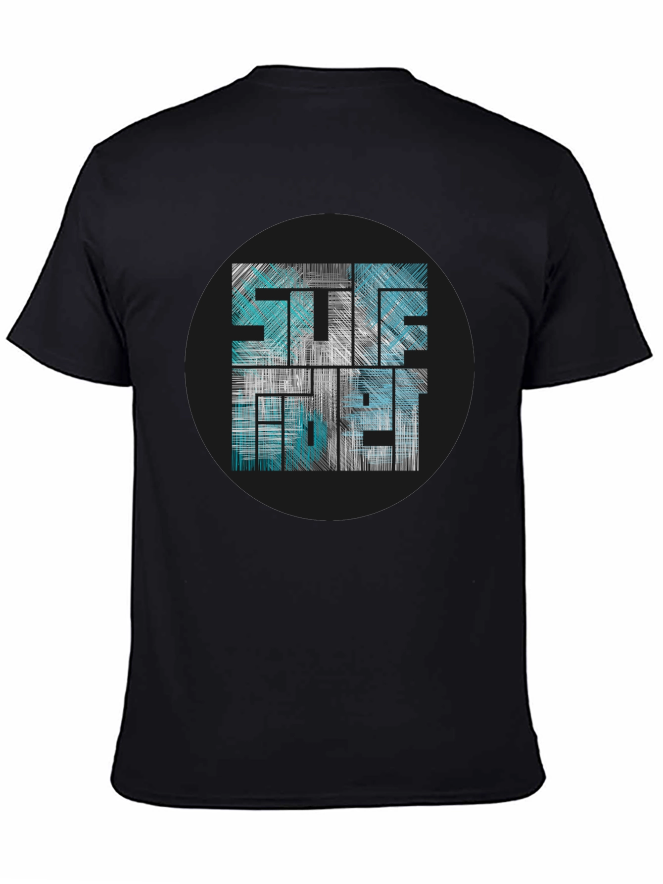 Black Stylish Graphic Tee - Surf Vibes view 4