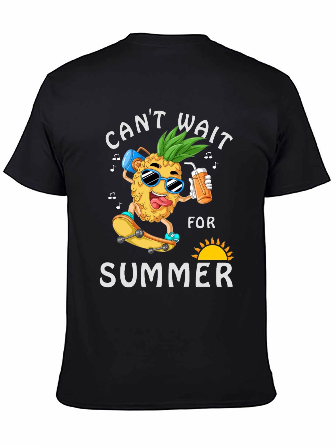 Black Can't Wait For Summer T-Shirt view 4