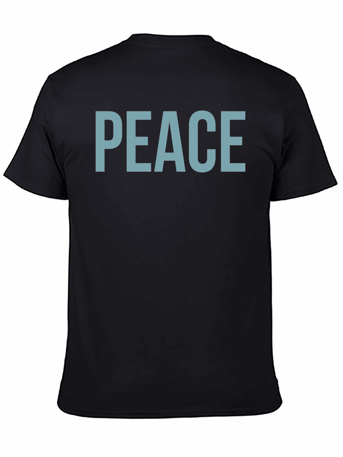 Black Peace Graphic Tee - Soft Cotton Comfort view 4