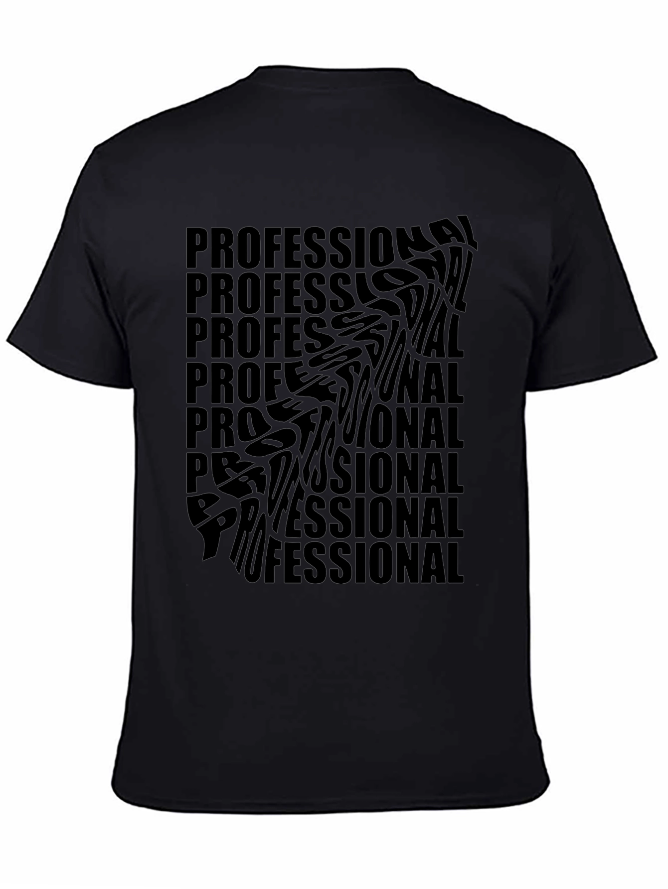Black Professional Statement T-Shirt - Soft Cotton Blend view 4
