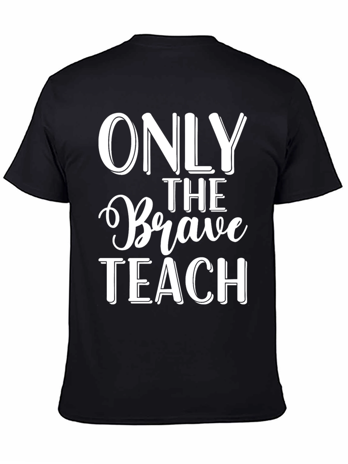 Only The Brave Teach T-Shirt - Black - 4
