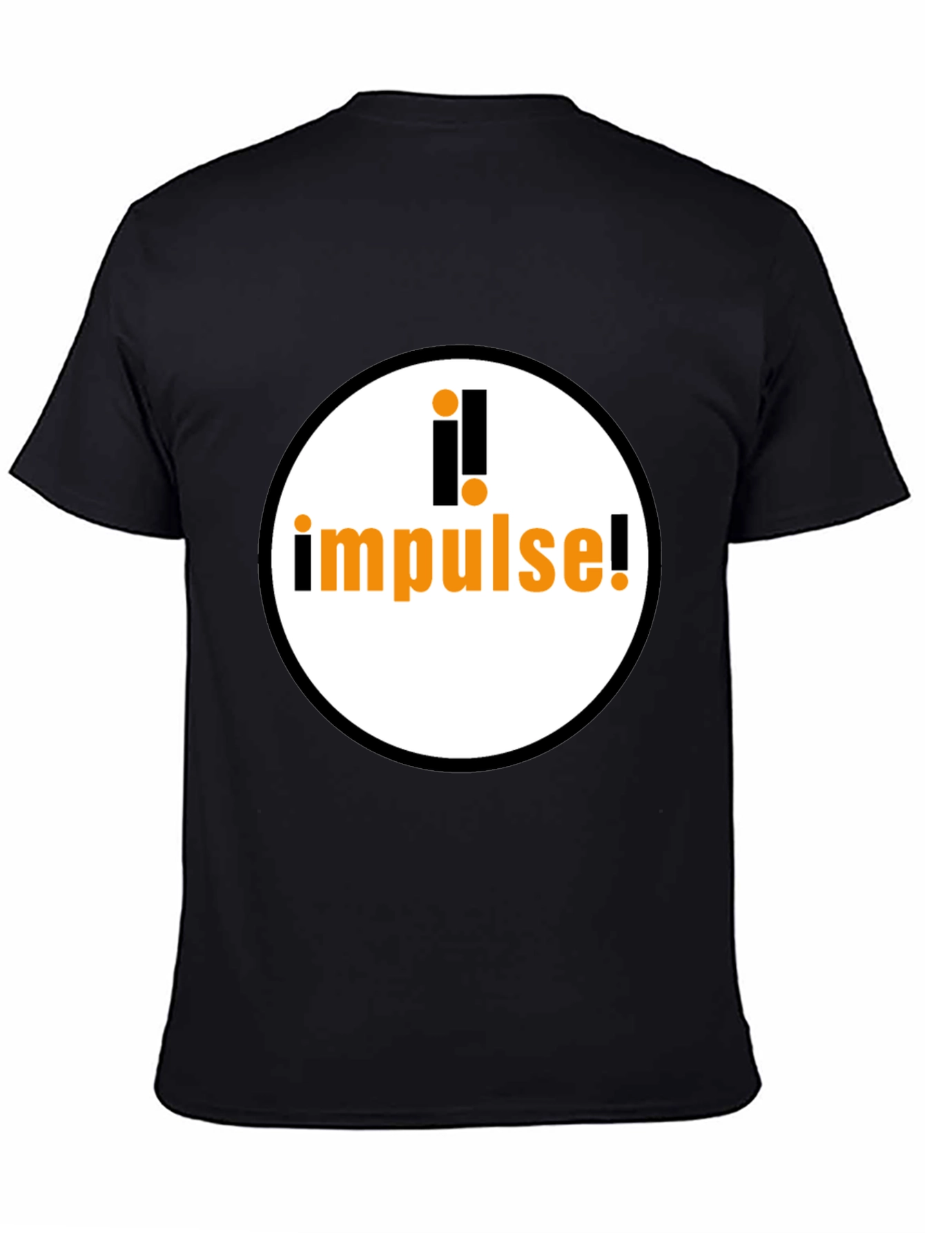 Black Impulse Graphic T-Shirt - Black Cotton Blend view 4