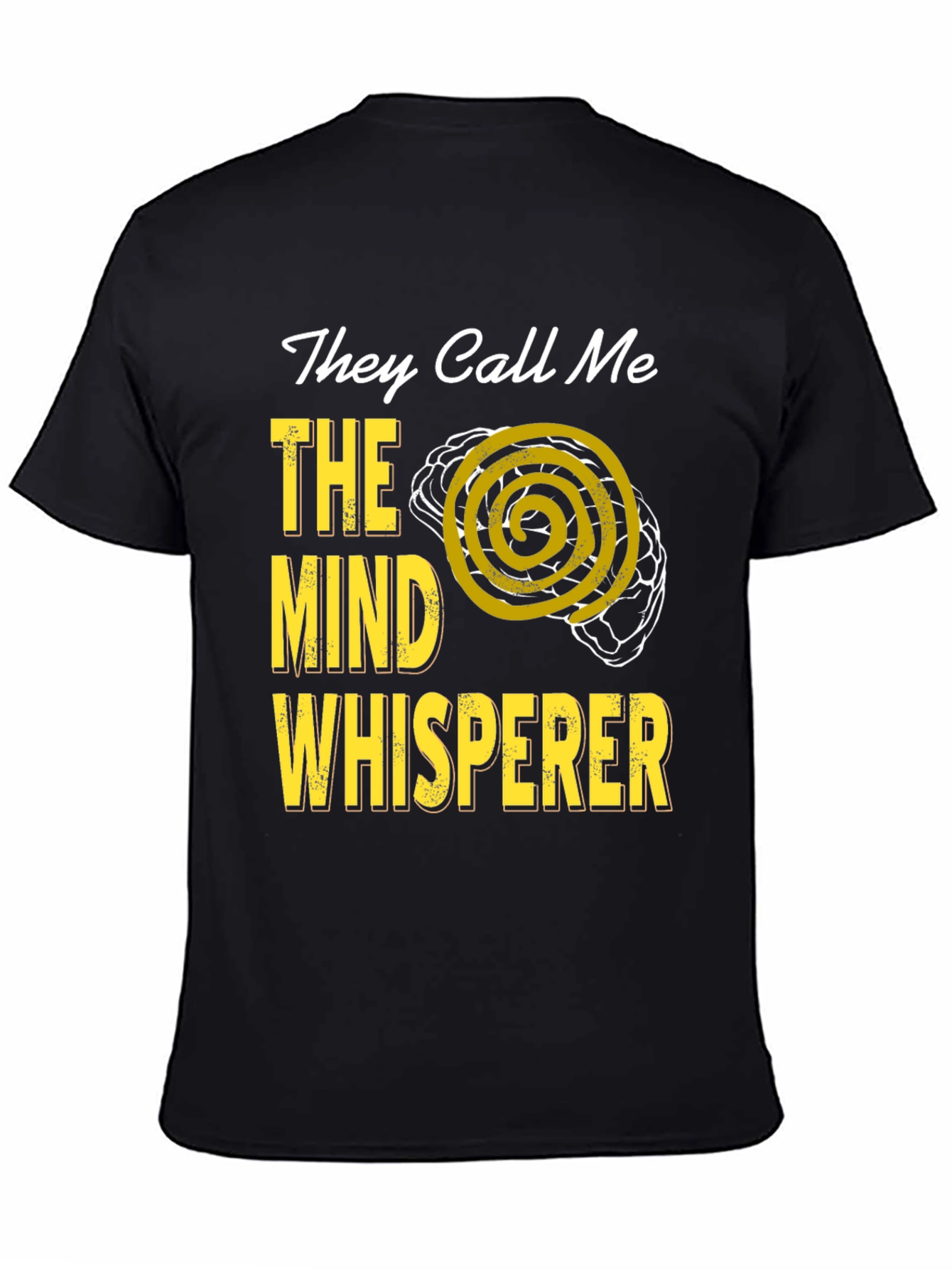Black Mind Whisperer T-Shirt - Funny Psychology Tee view 4