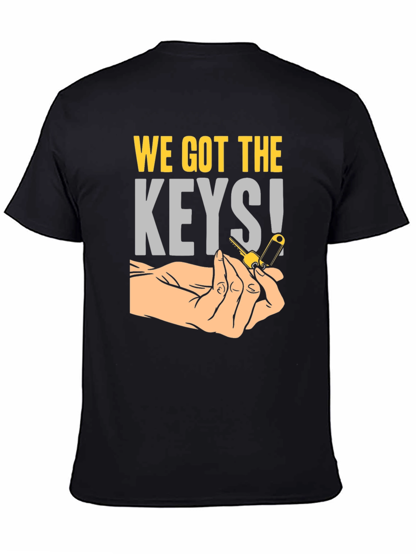 Black We Got The Keys T-Shirt view 4
