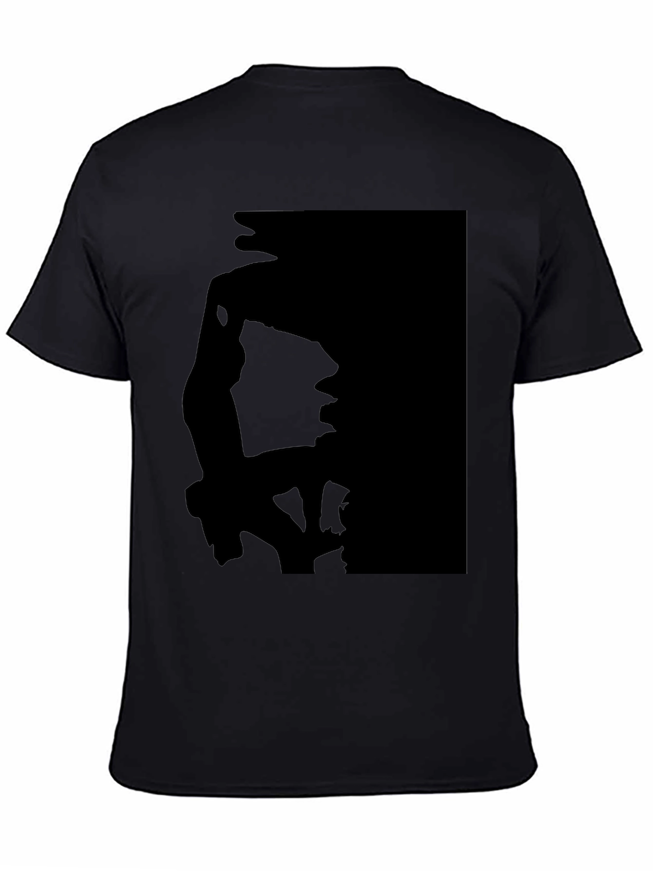 Black Silhouette Print Black T-Shirt view 4