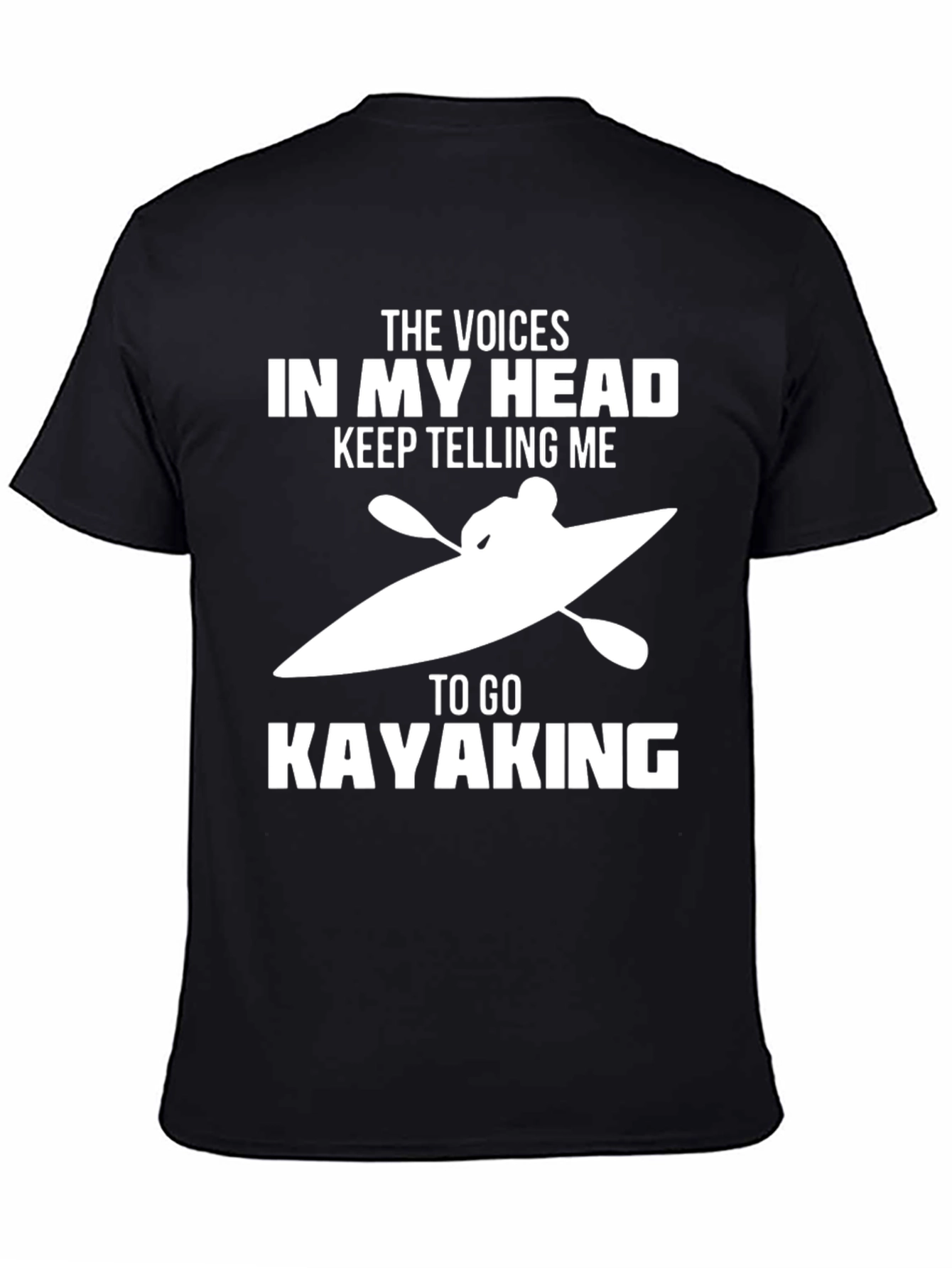 Black Voices in My Head Kayaking T-Shirt view 4