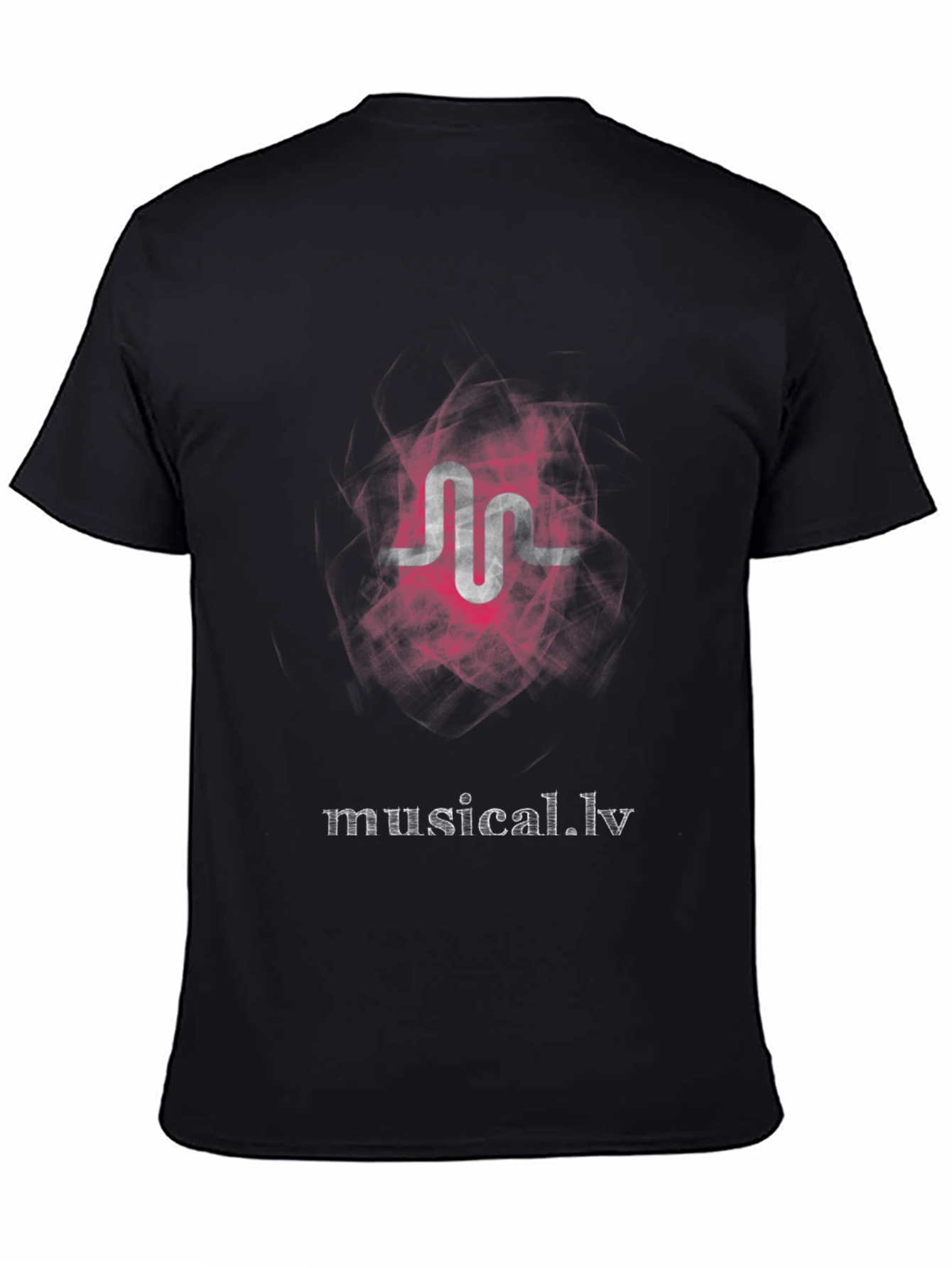 Black Musical.ly Logo Graphic T-Shirt - Trendy Black Tee view 4