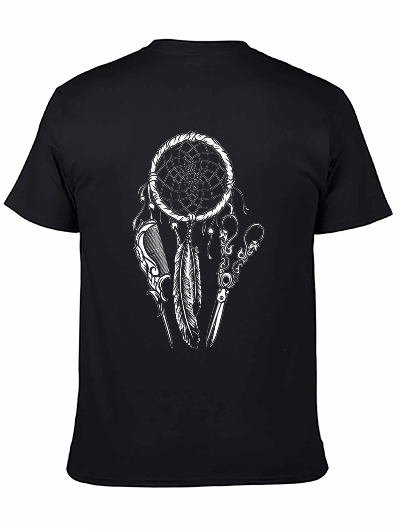 Black Dreamcatcher Graphic T-Shirt view 4