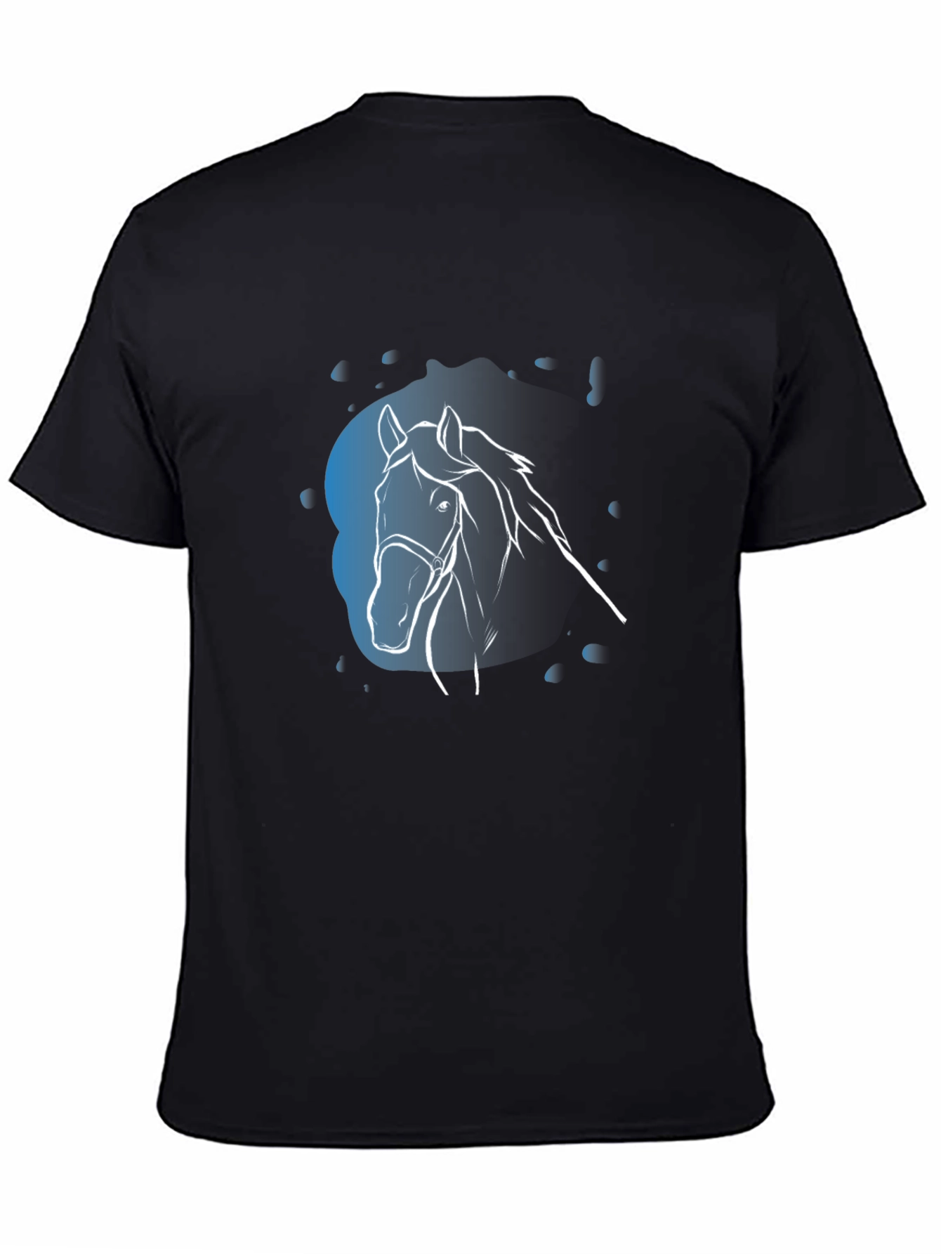 Black Black Horse Graphic Tee - Stylish & Unique Design view 4