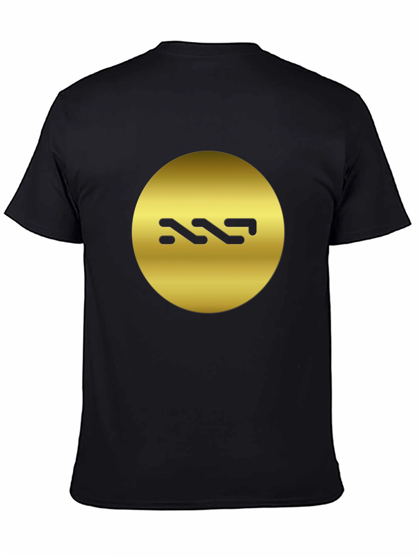Black Gold Logo Black T-Shirt view 4