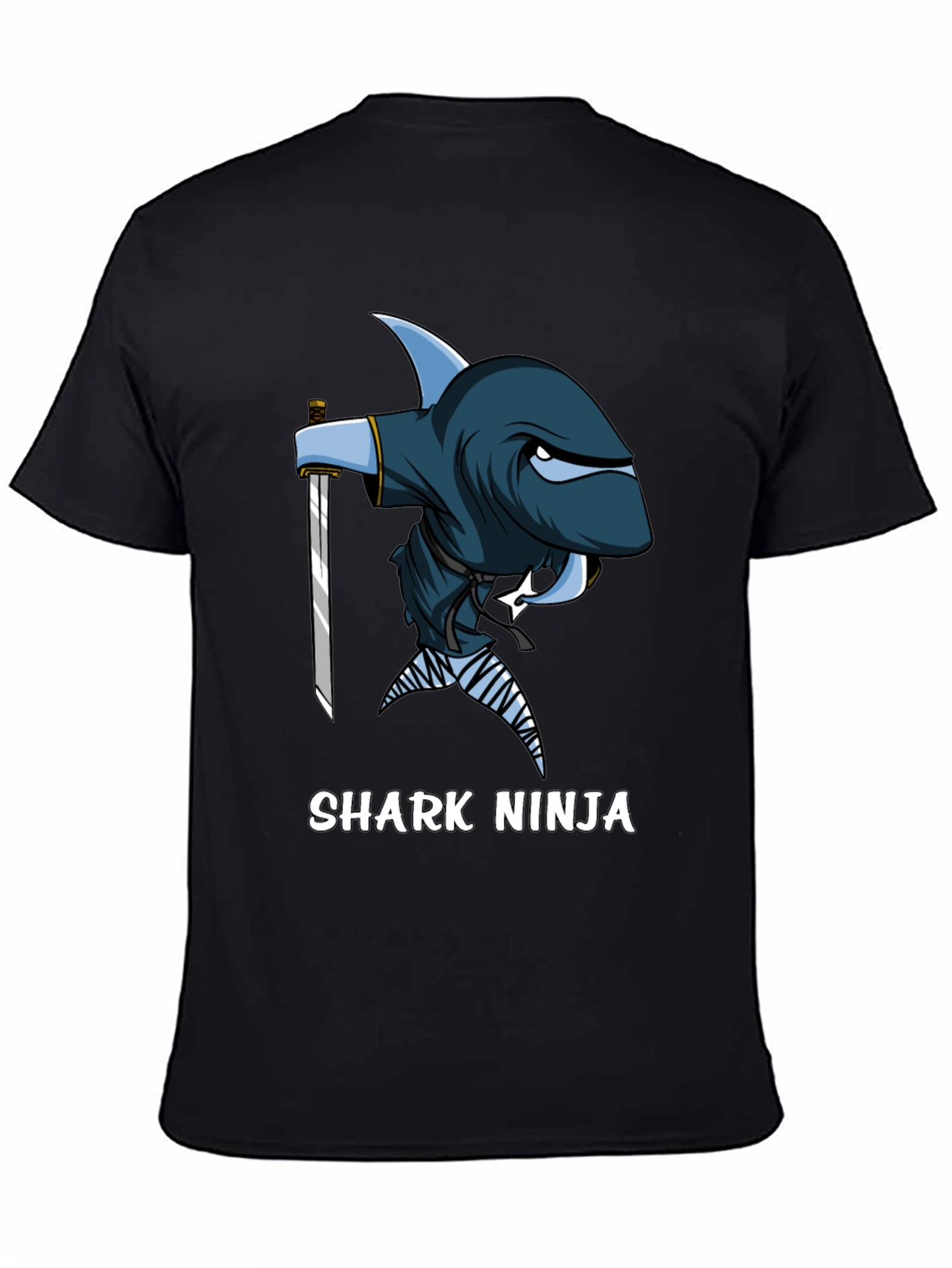 Black Shark Ninja T-Shirt - Unique Graphic Tee view 4