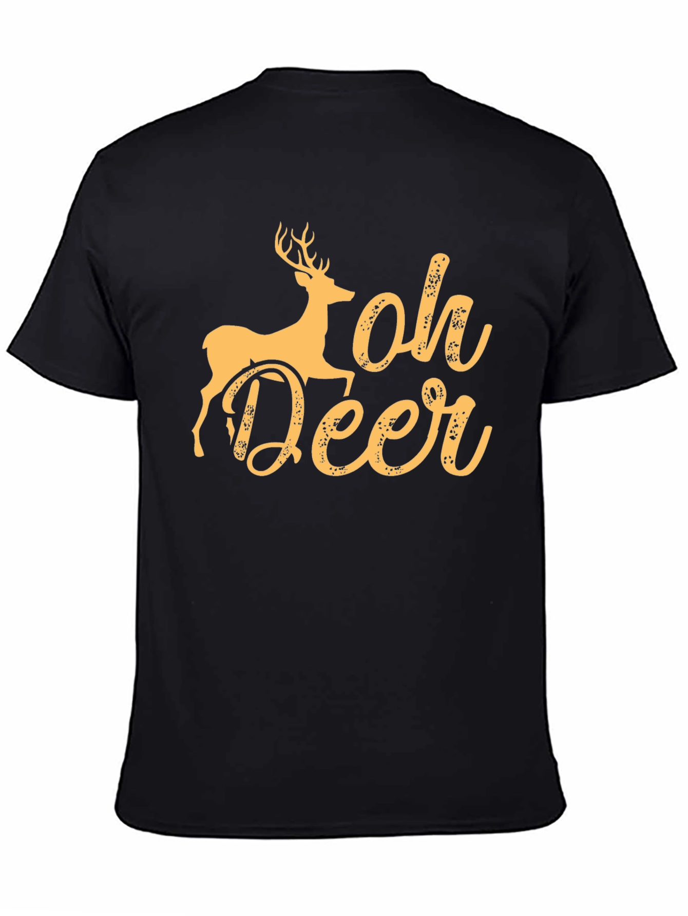 Black Oh Deer Graphic T-Shirt view 4