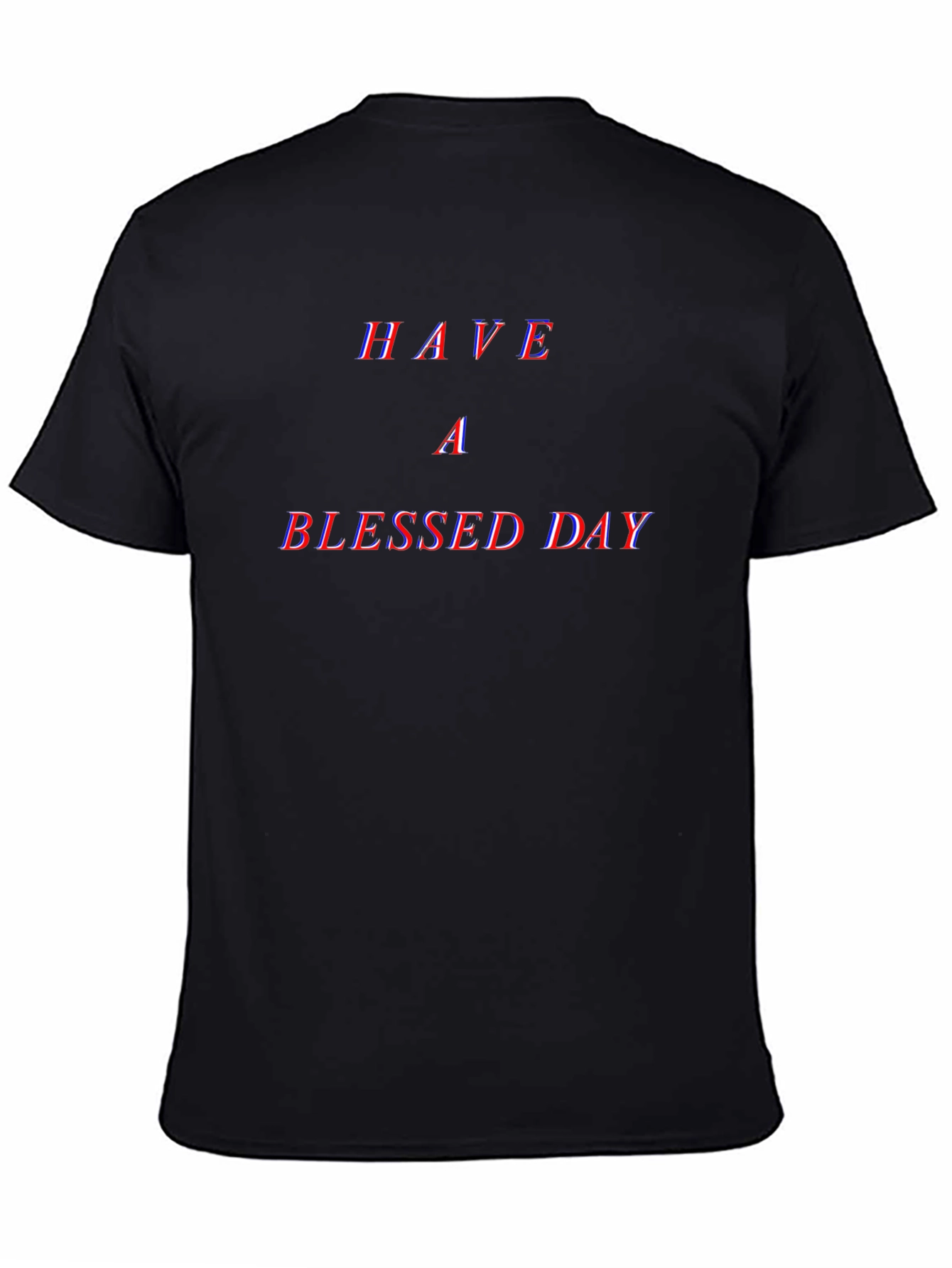 Black Blessed Day Graphic Tee - Stylish Comfort view 4