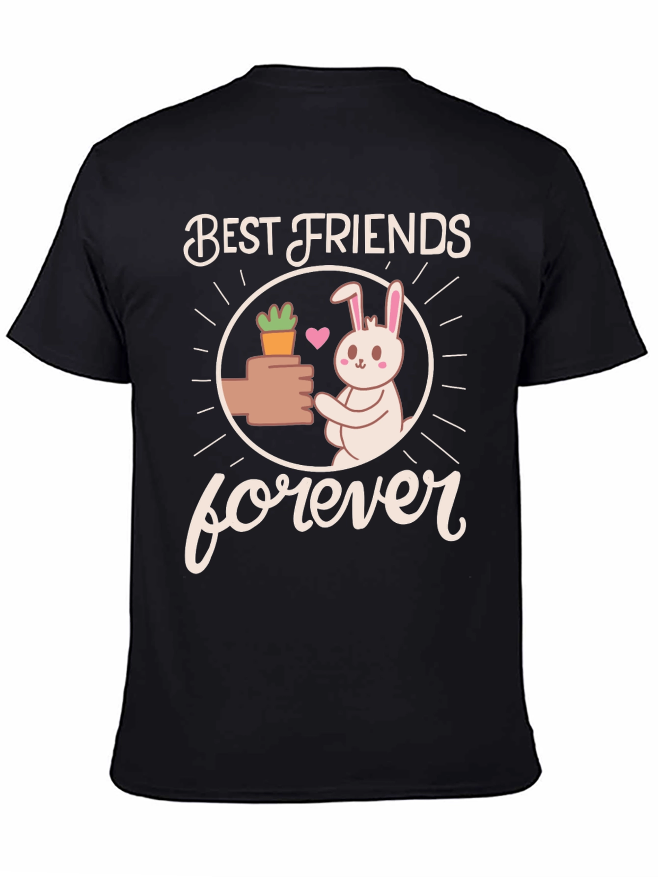 Black Best Friends Forever T-Shirt view 4