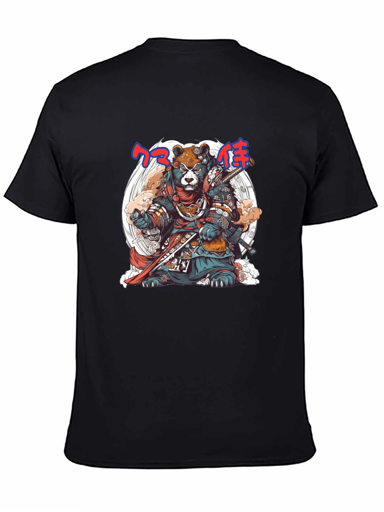 Samurai Bear Graphic Tee - Unique Design - 4