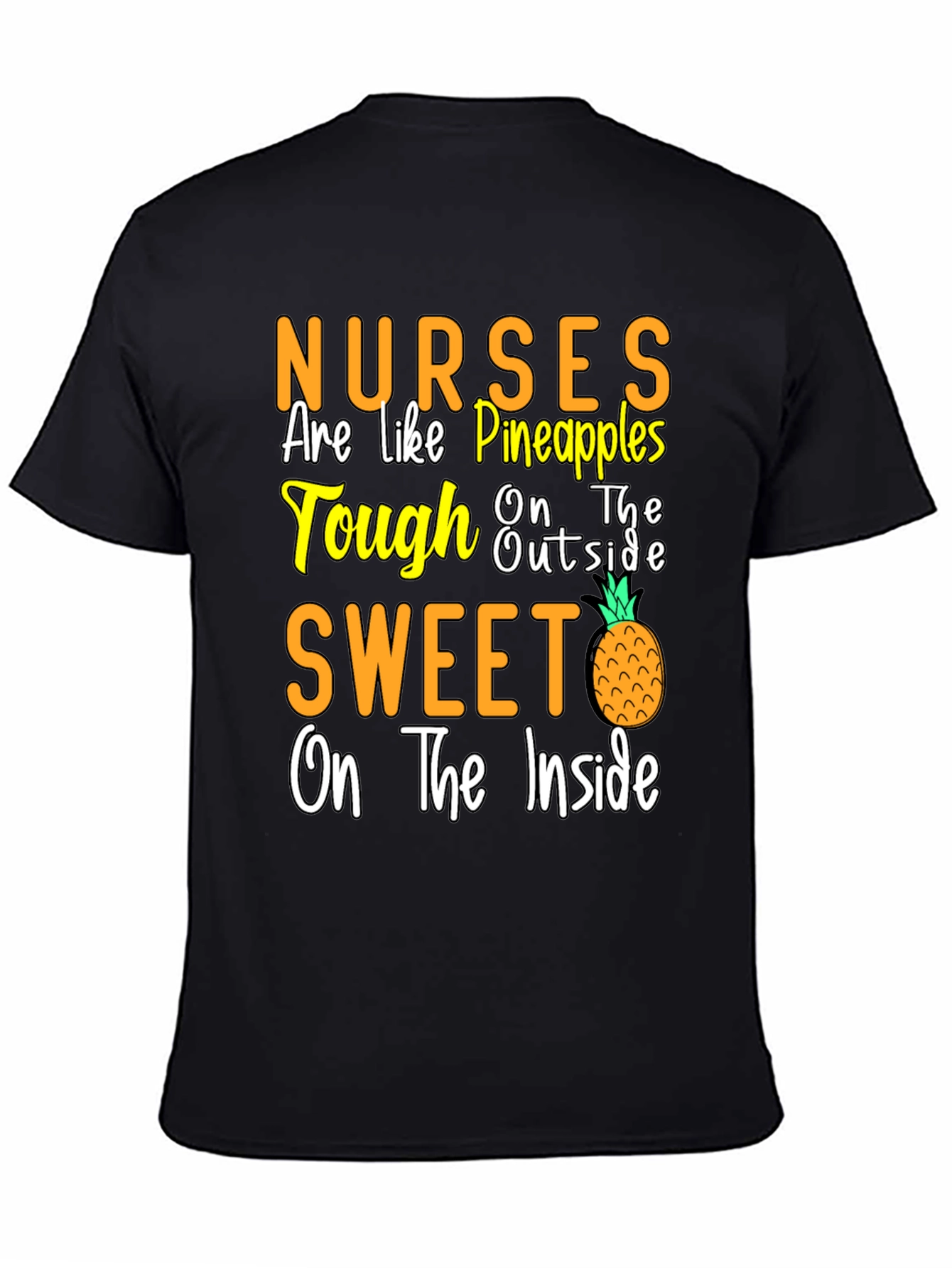 Black Nurses Are Like Pineapples T-Shirt view 4