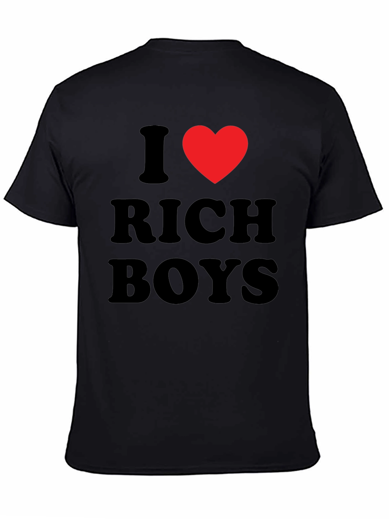 Black I Heart Rich Boys Black T-Shirt view 4