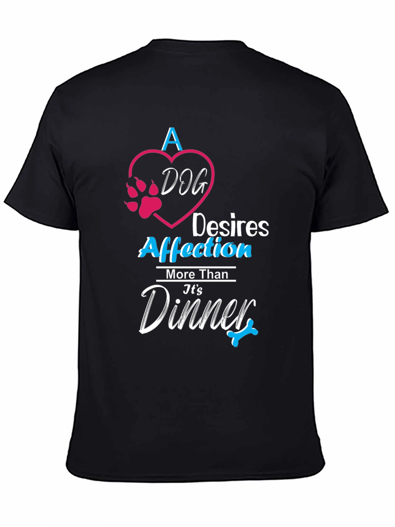 Black Dog Affection Black T-Shirt view 4
