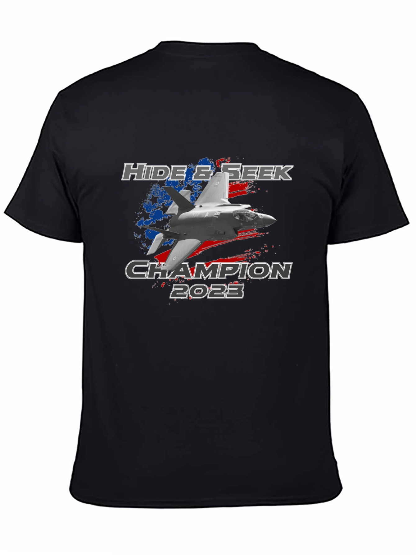 Black Hide & Seek Champion 2023 T-Shirt view 4