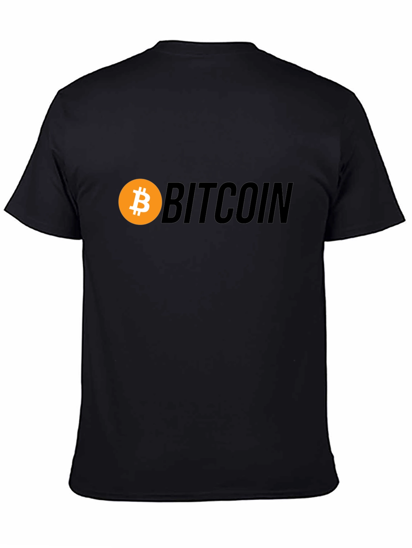 Black Bitcoin Black T-Shirt view 4