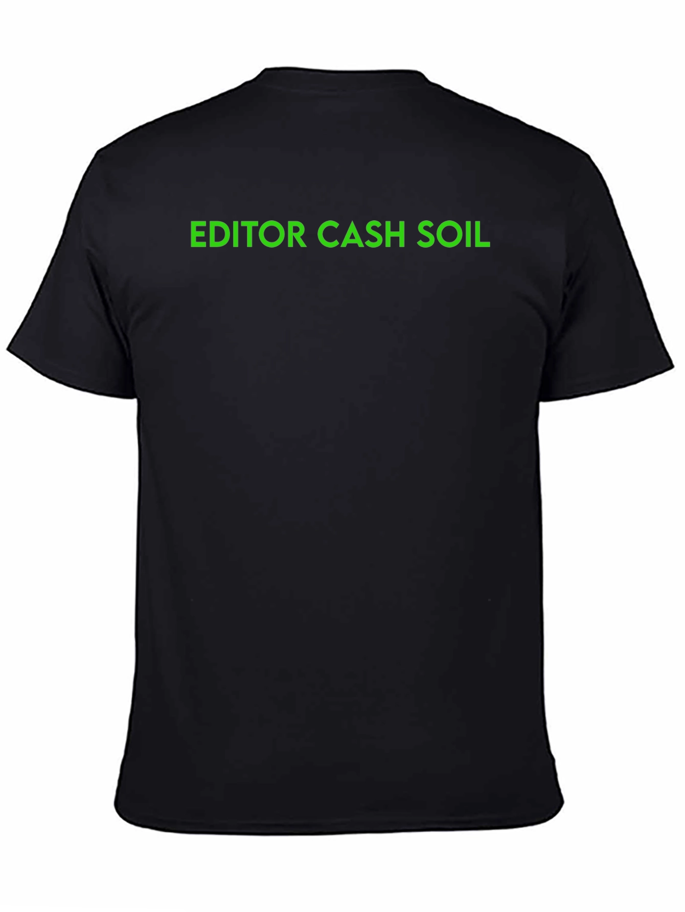 Black Editor Cash Soil Black T-Shirt view 4