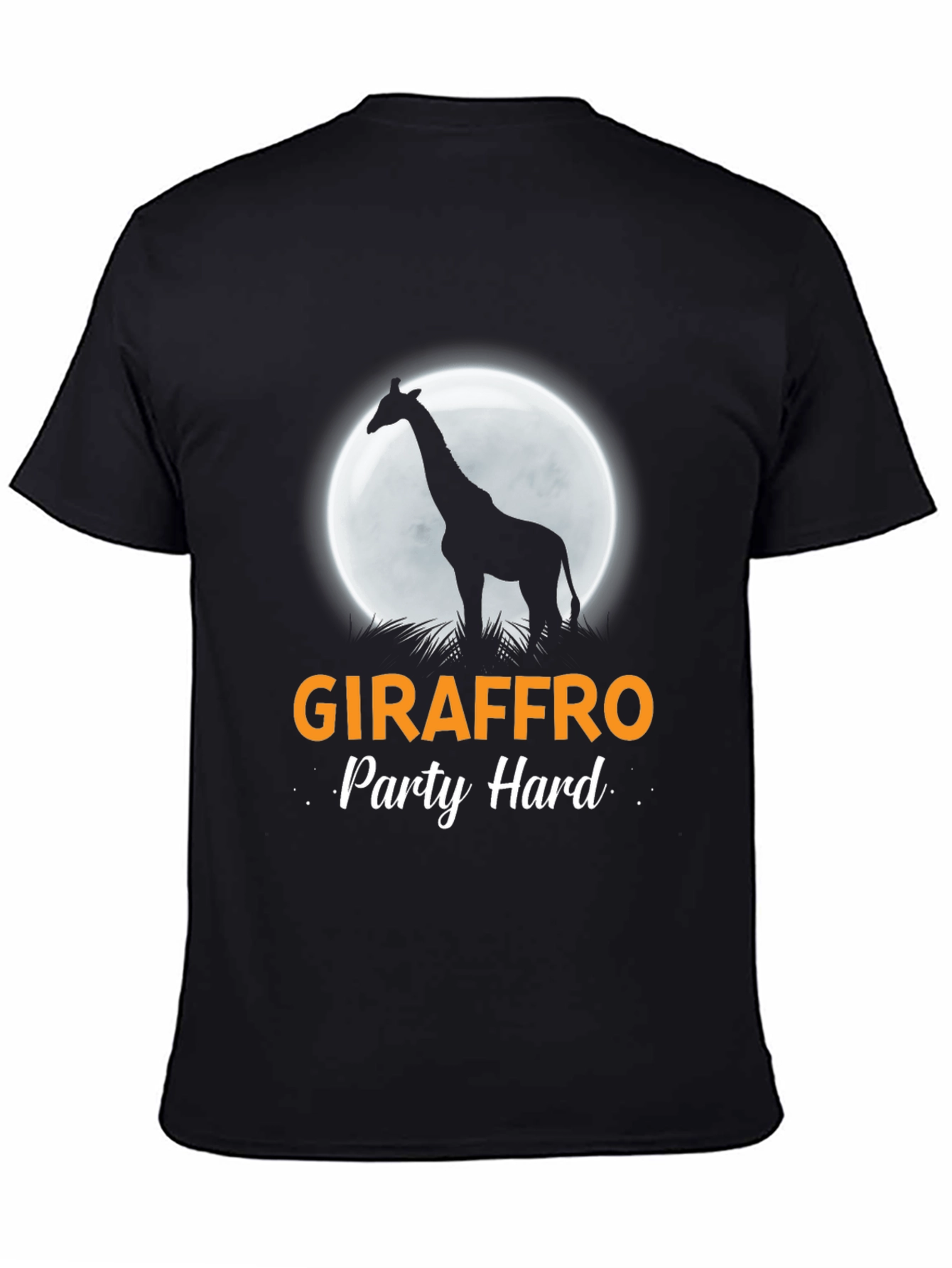 Black Giraffro Party Hard T-Shirt view 4