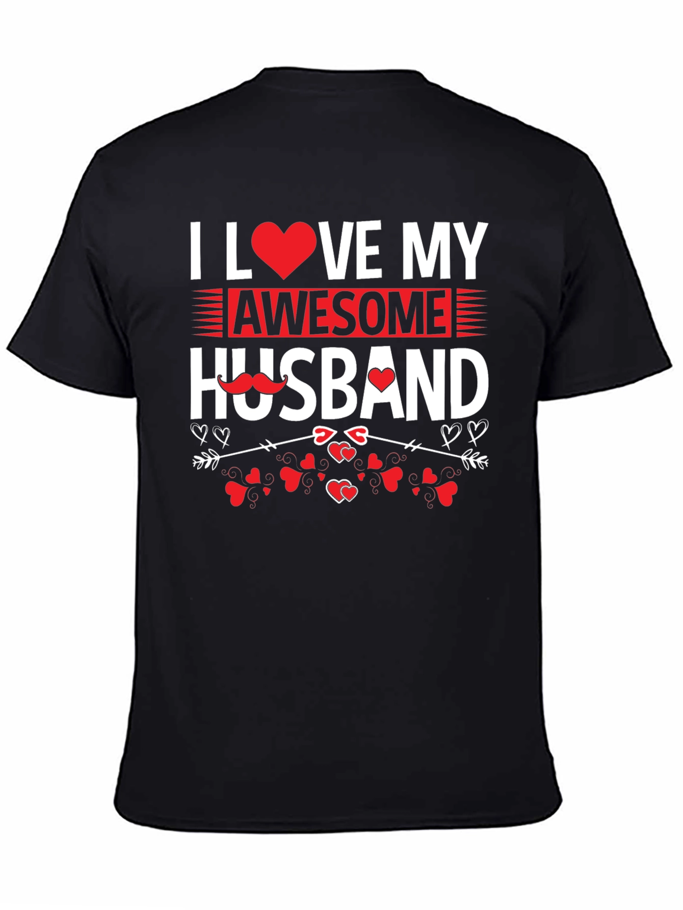 Black I Love My Awesome Husband Graphic Tee view 4