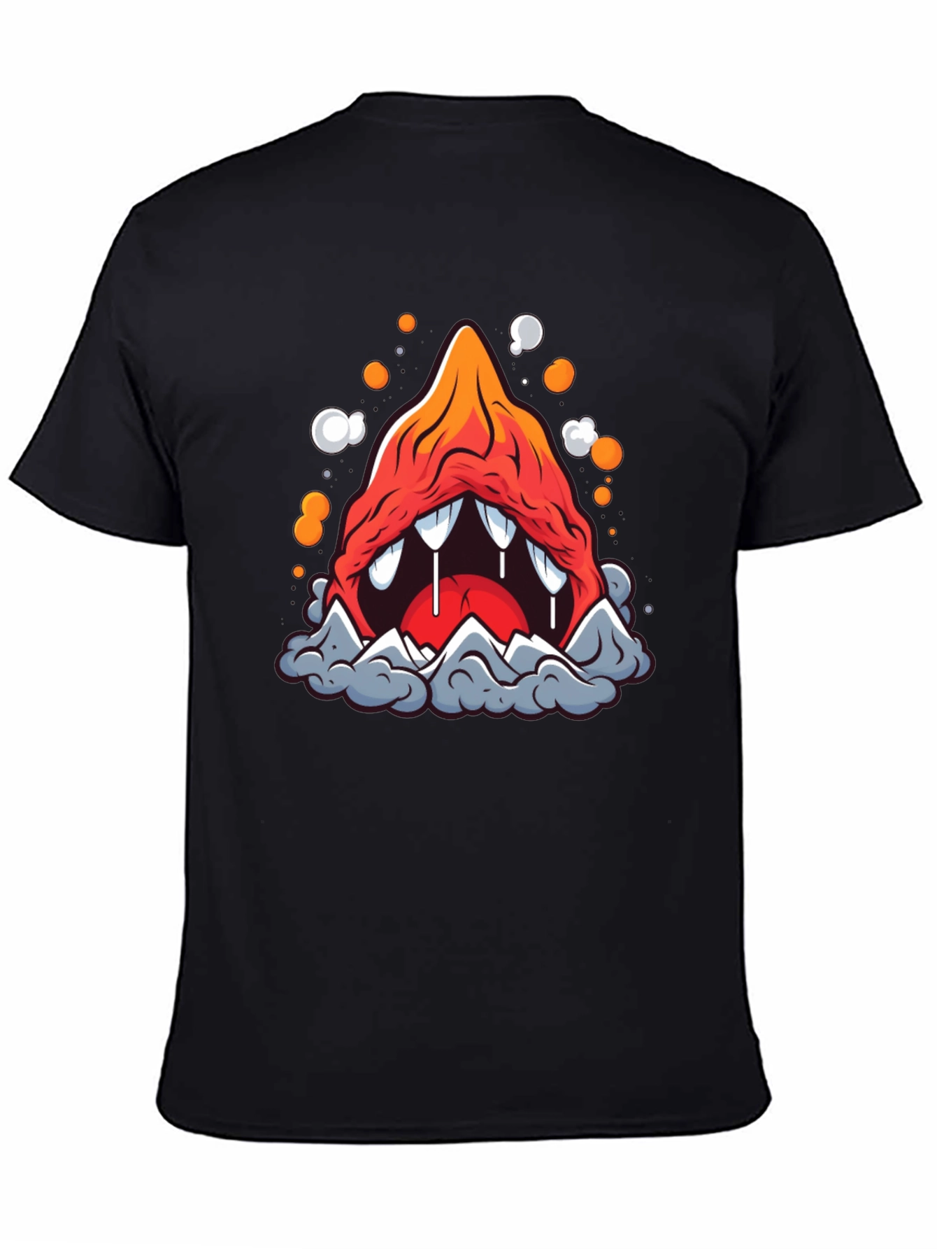 Black Monster Mountain Graphic Tee view 4