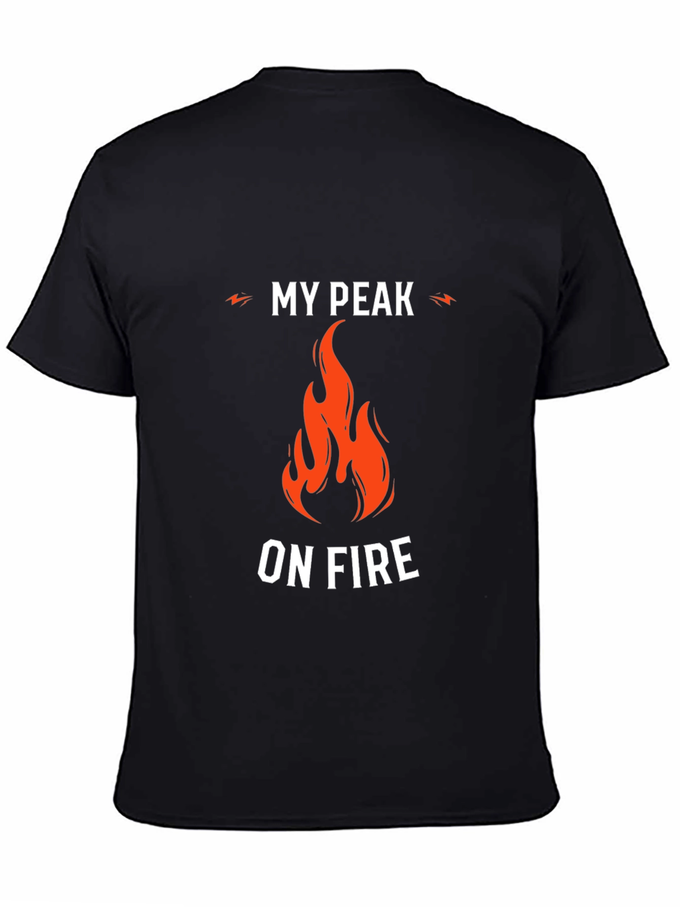 Black My Peak On Fire Graphic Tee view 4