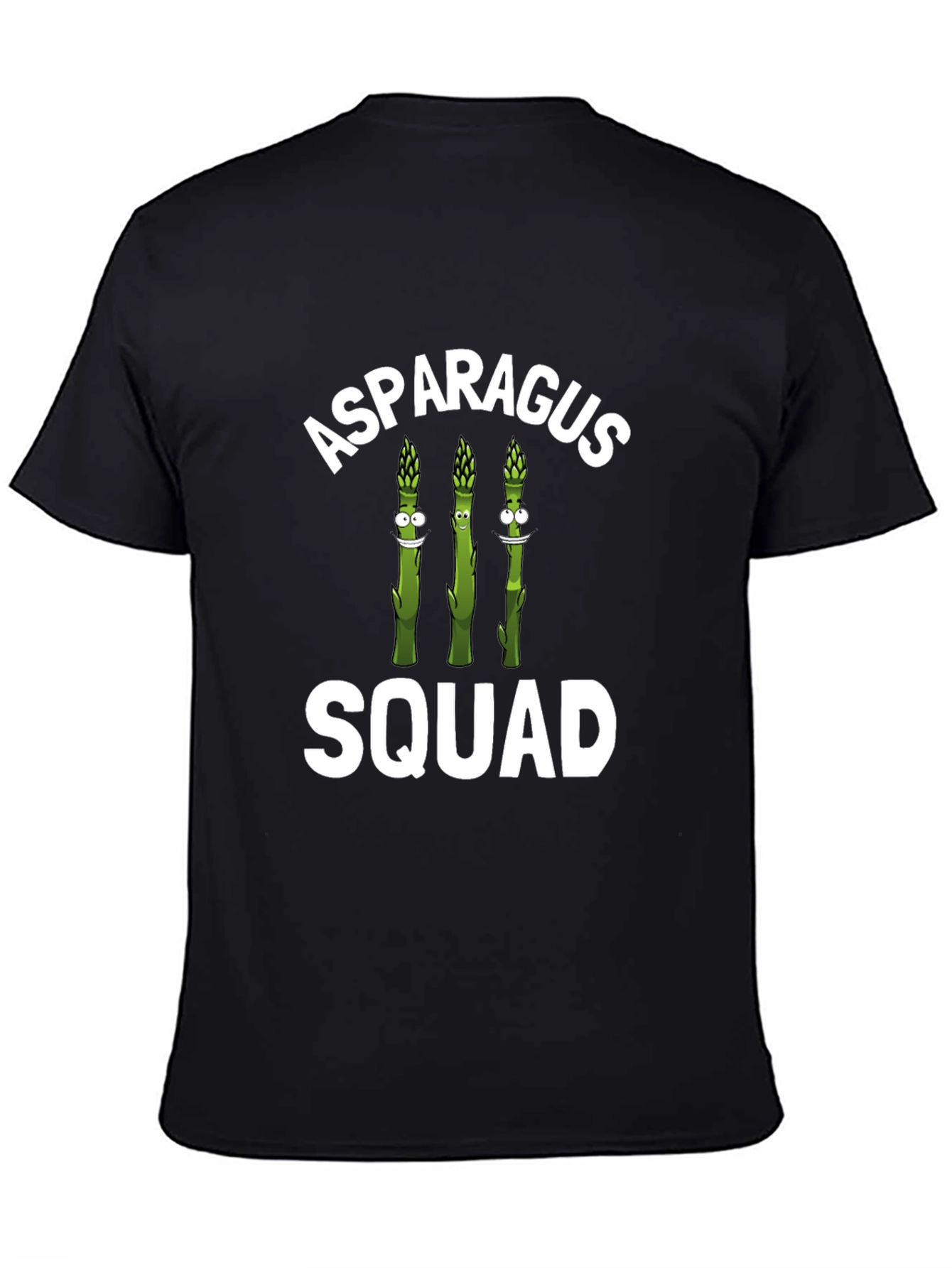 Black Asparagus Squad Graphic T-Shirt view 4