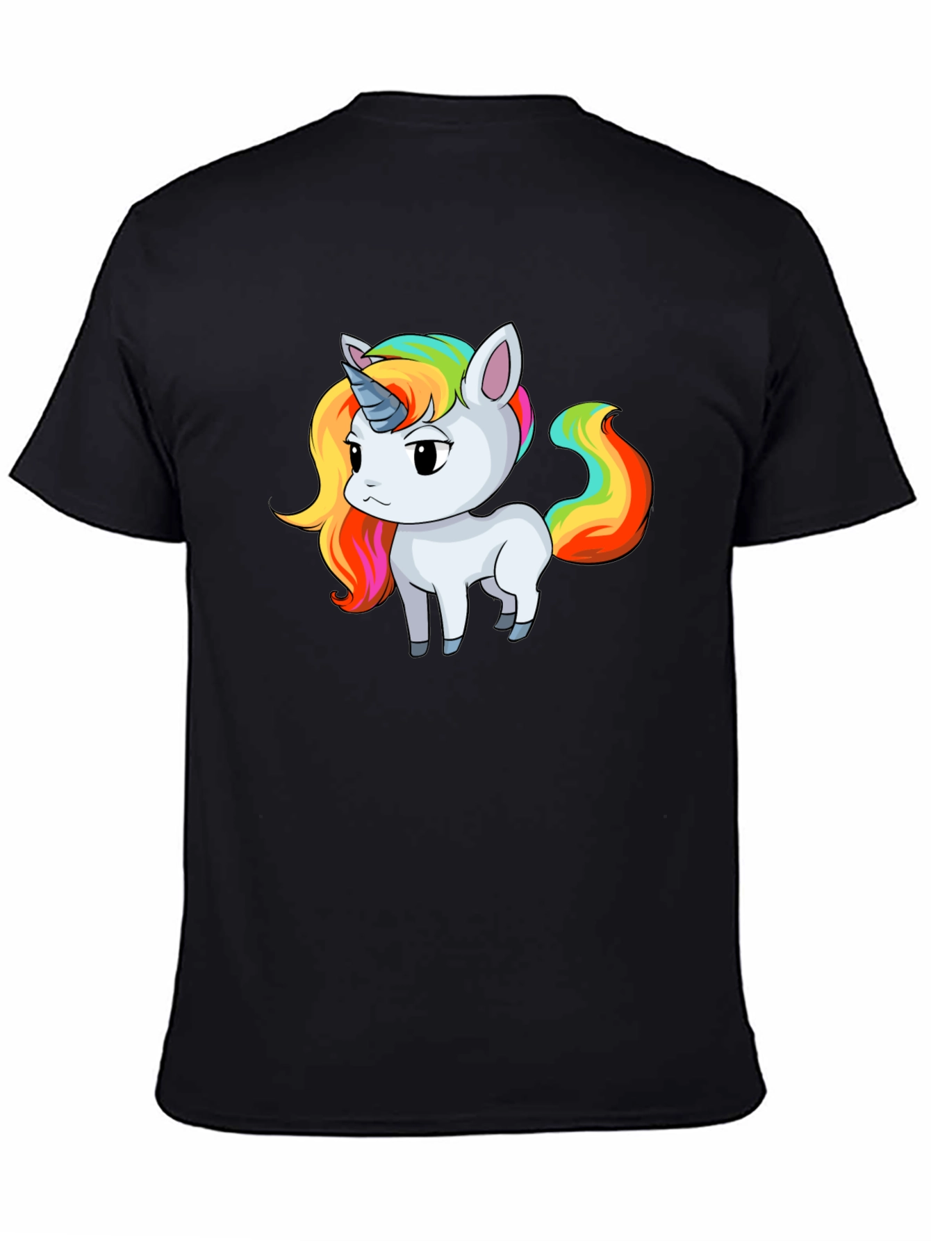 Black Unicorn Graphic Tee - Fun, Unique Design view 4