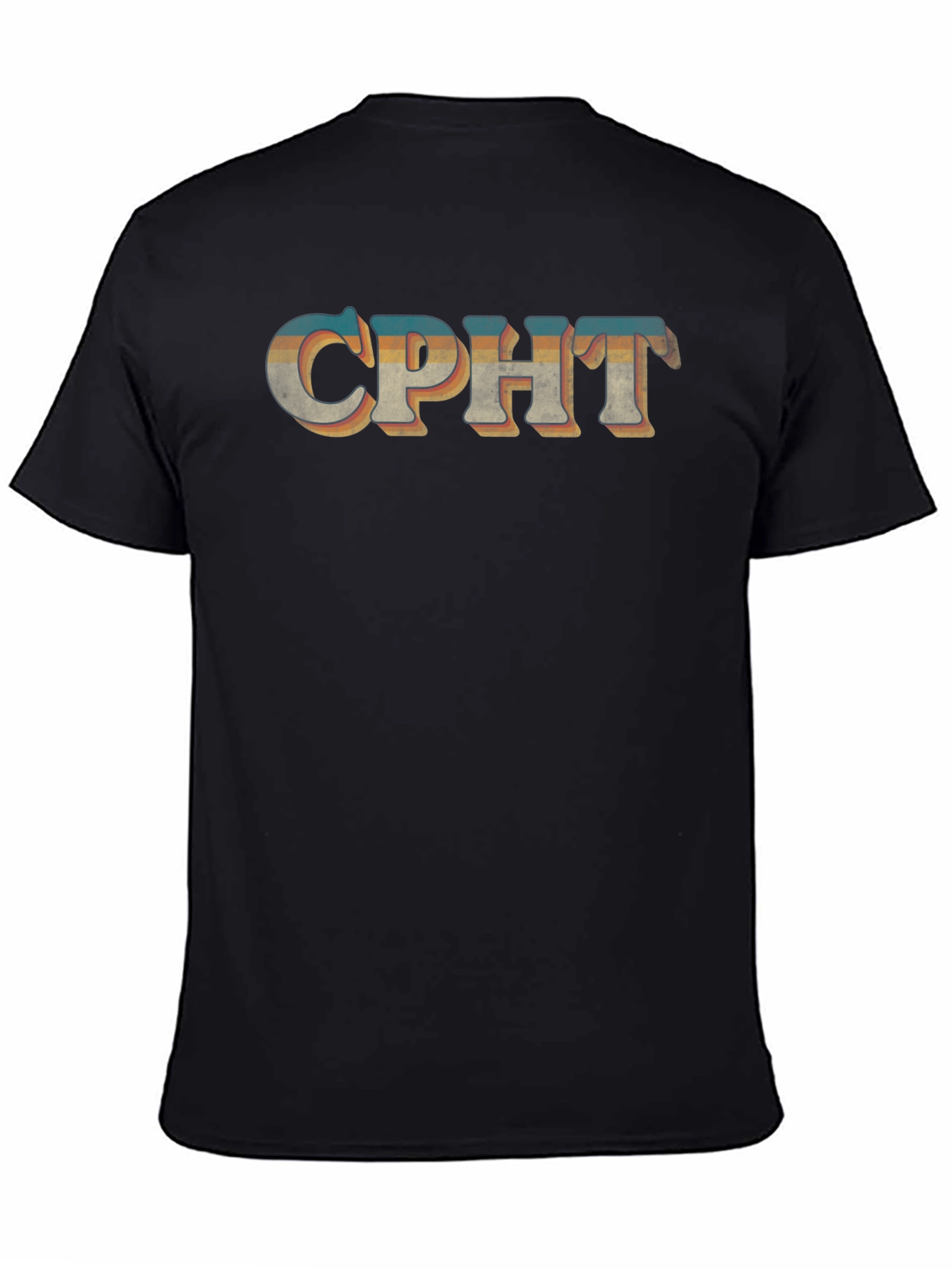 Black CPHT Retro Graphic Tee - Vintage Inspired Design view 4