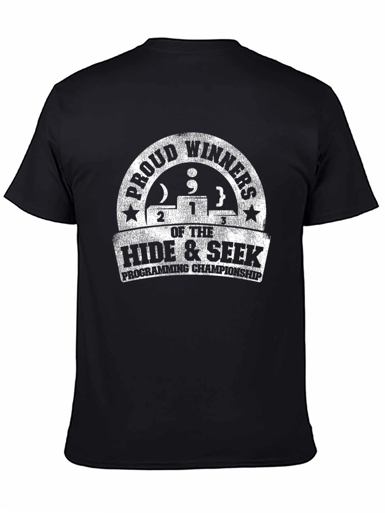 Black Programming Hide & Seek Champion T-Shirt view 4