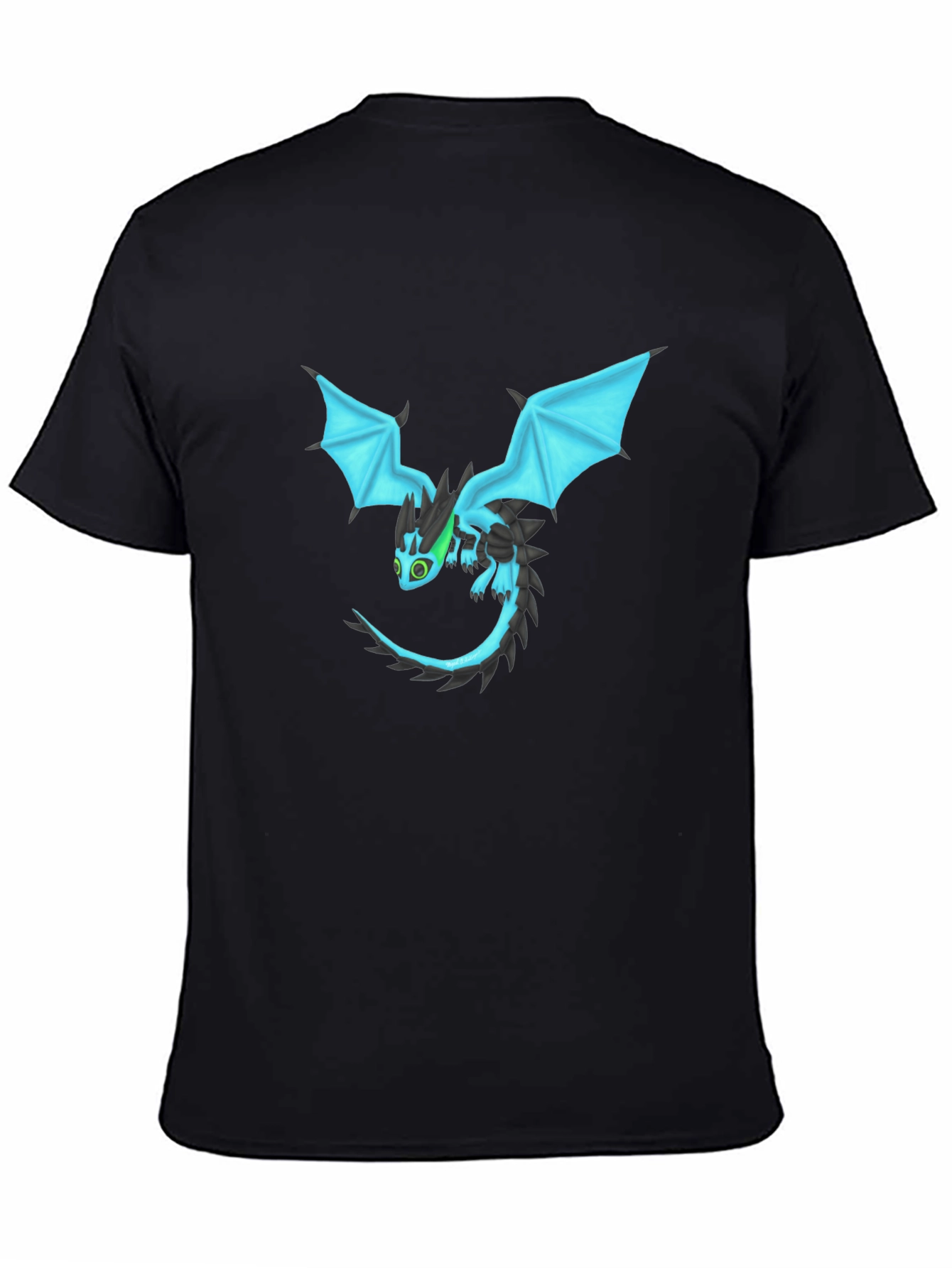 Black Dragon Graphic Black T-Shirt view 4