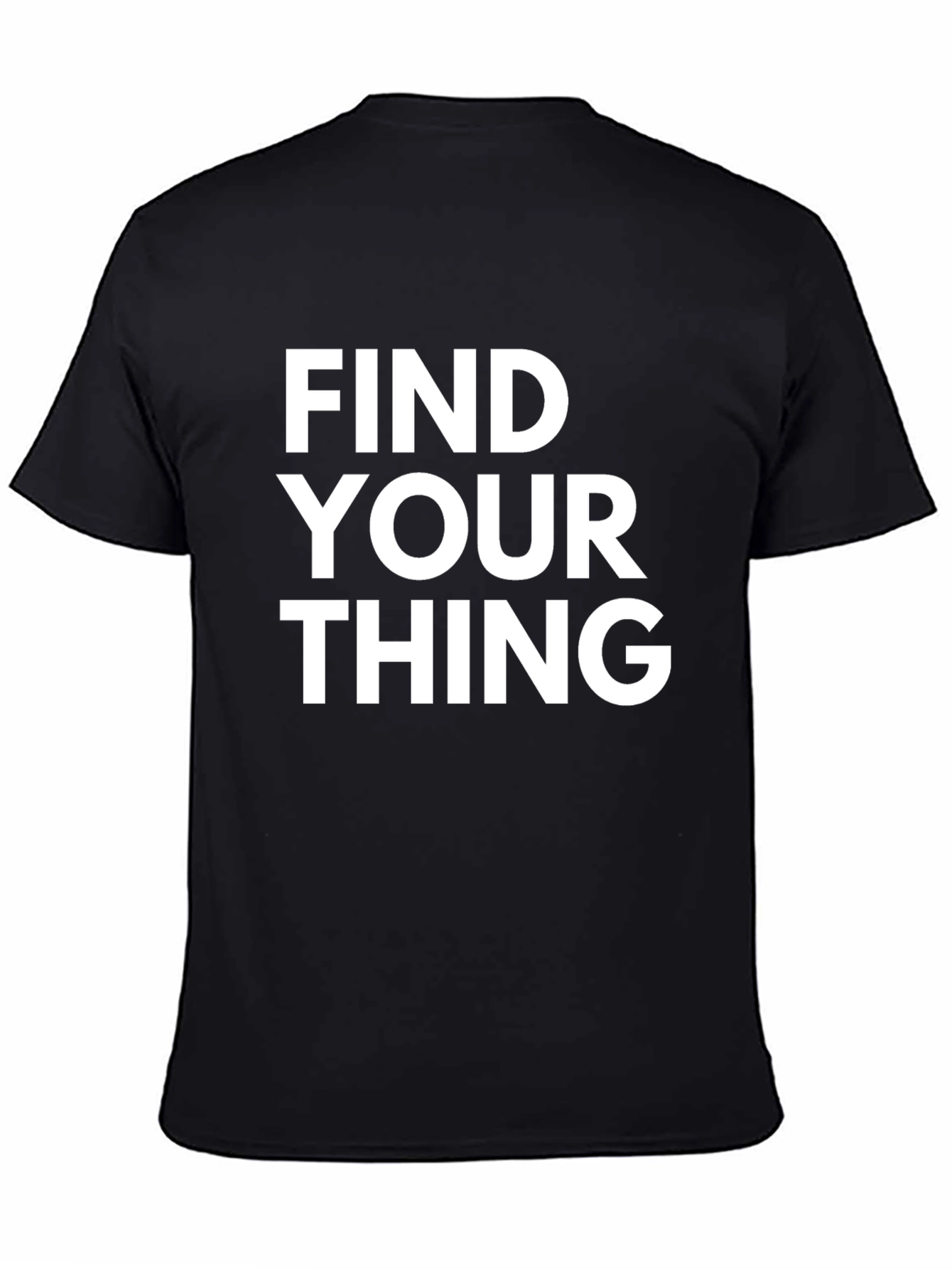 Black Find Your Thing Black T-Shirt view 4