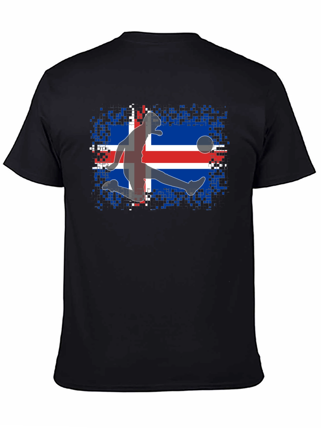 Iceland Soccer Flag Graphic T-Shirt - 4
