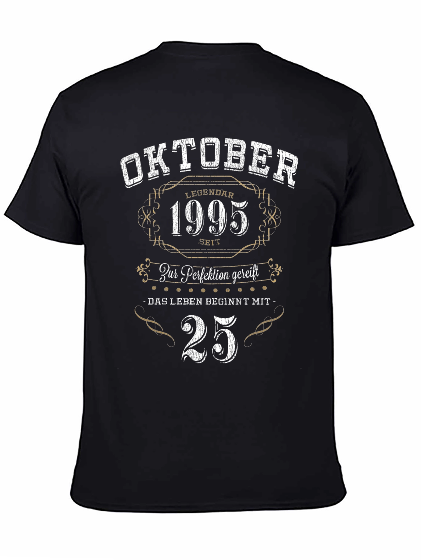 Black Oktober 1995 25th Birthday Legend T-Shirt view 4