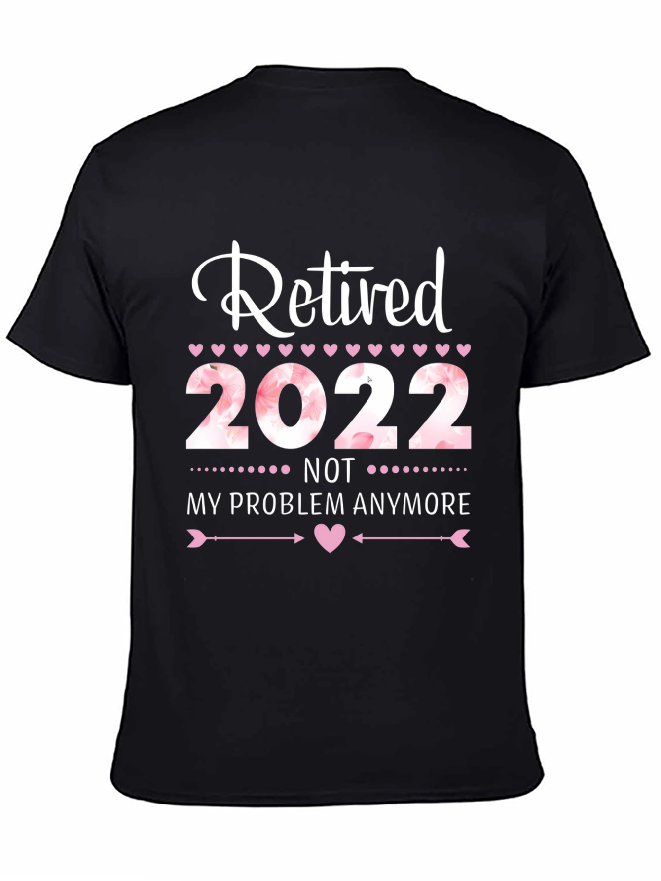 Black Retired 2022 Graphic Tee view 4