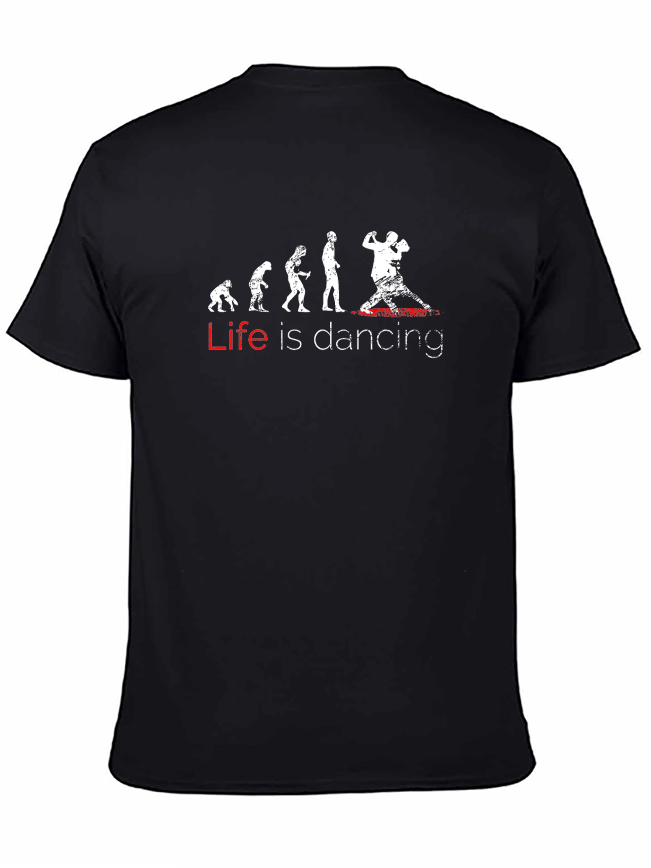 Black Life Is Dancing Evolution T-Shirt view 4