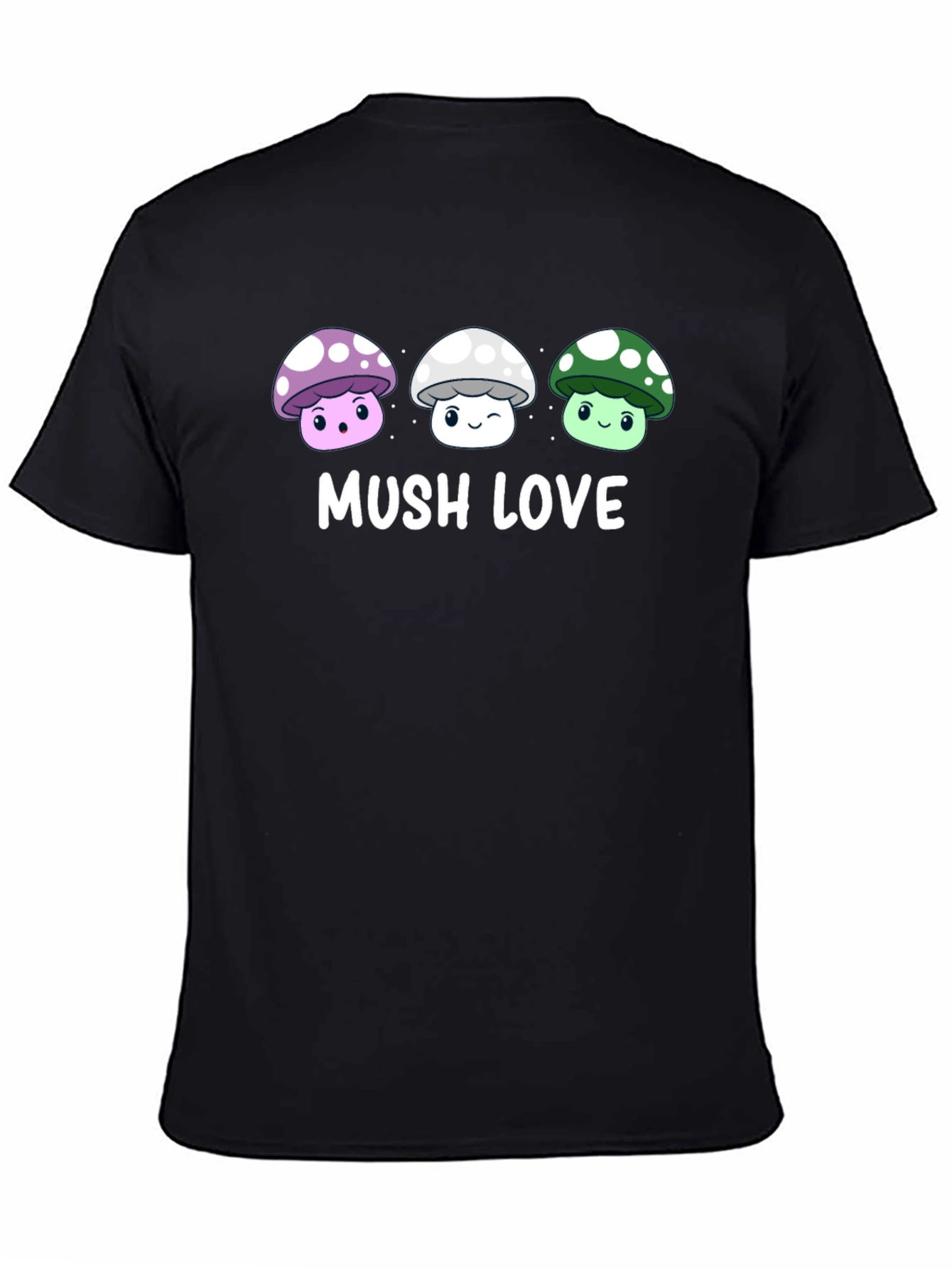 Black Mushroom Lover Graphic Tee view 4